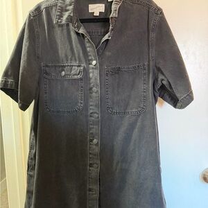 Universal Thread Men's Charcoal Button Down Shirt
